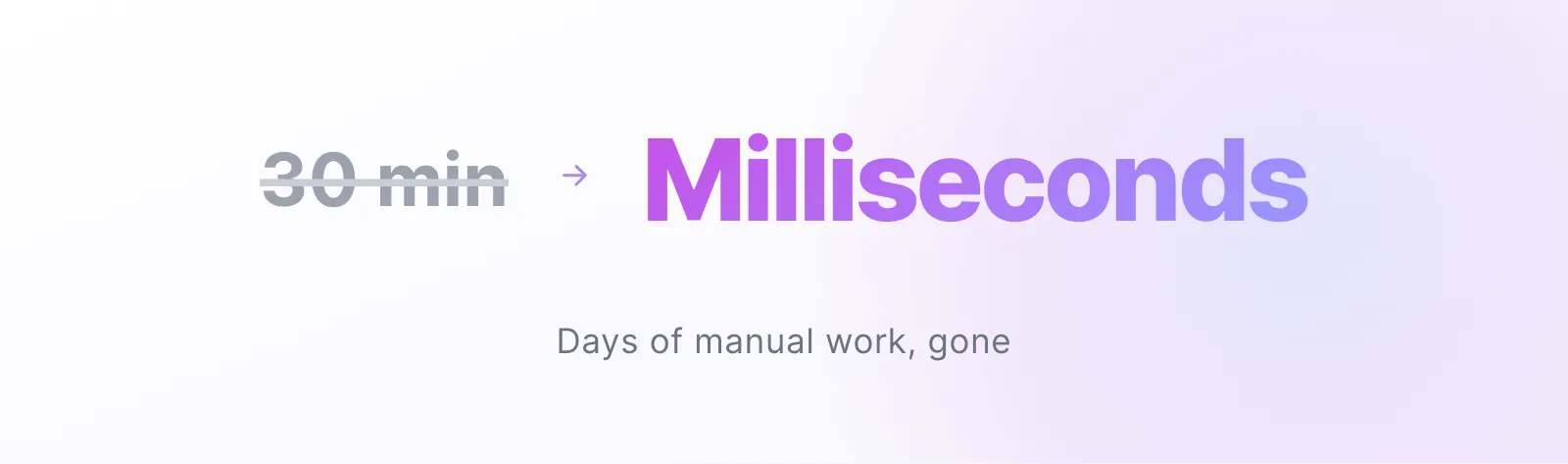 Days of manual work, gone